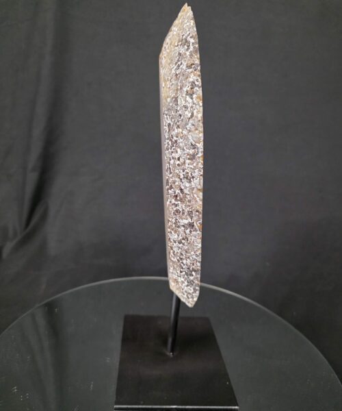 Alternative view of Large Premium Agate Natural Slice on Stand 14 – 2.464g - H36xW19xD12cm