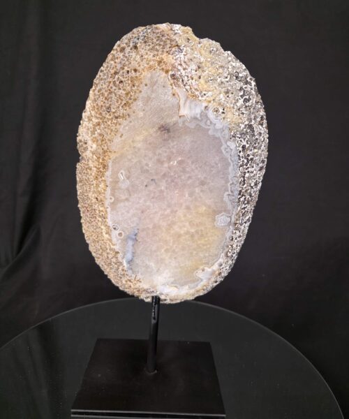 Large Premium Agate Natural Slice on Stand 14 – 2.464g - H36xW19xD12cm - Image 3