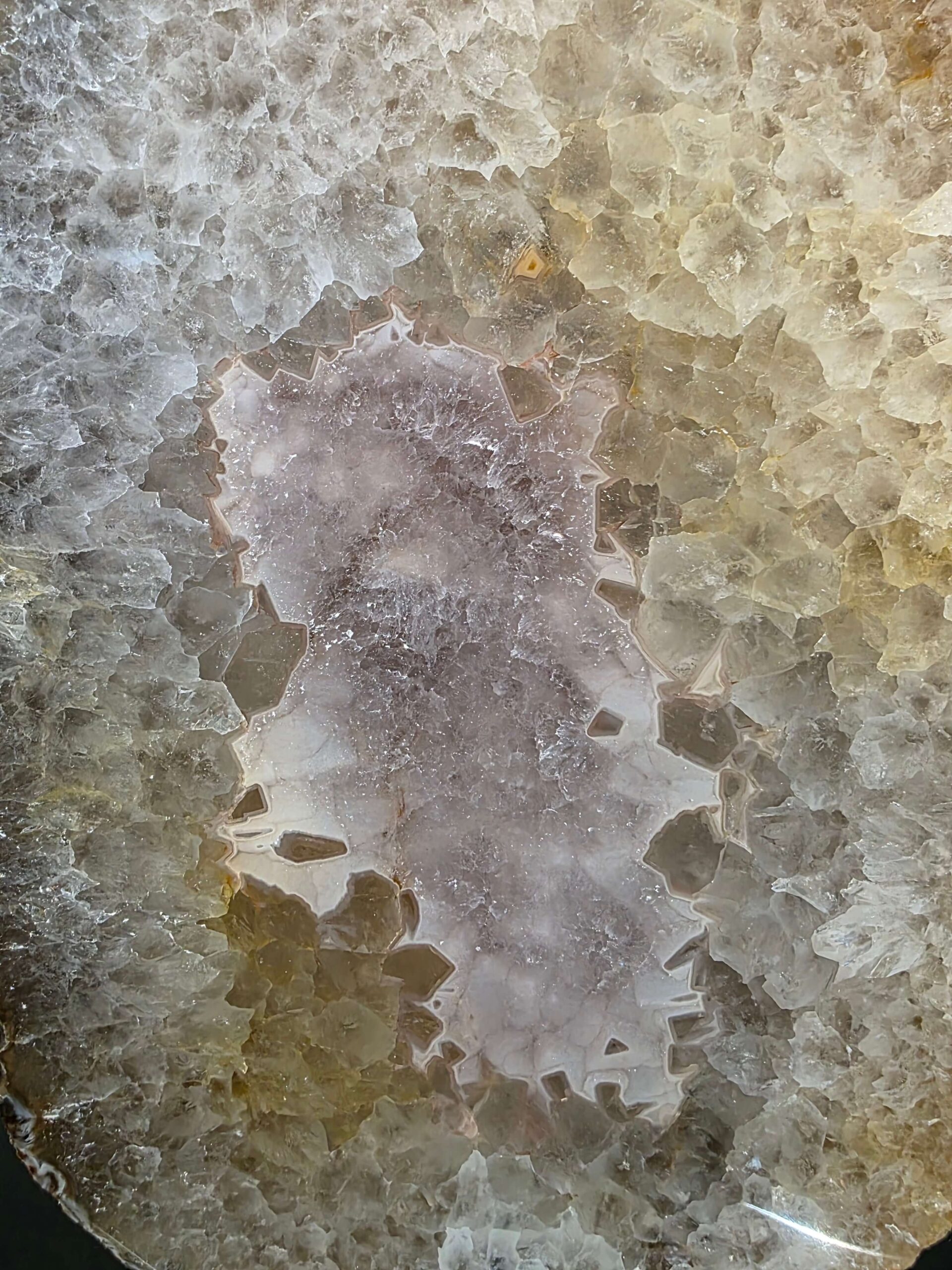 Large Premium Agate Natural Slice on Stand 14 – 2.464g - H36xW19xD12cm - Image 4