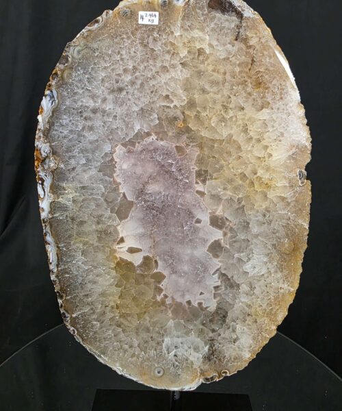 Large Premium Agate Natural Slice on Stand 14 – 2.464g - H36xW19xD12cm - Image 5