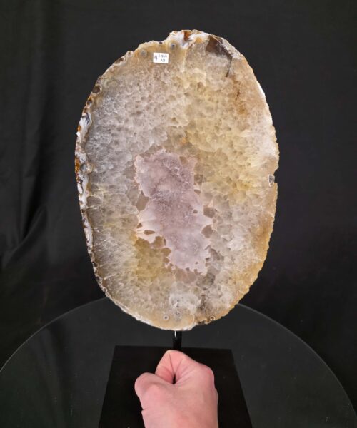 Large Premium Agate Natural Slice on Stand 14 – 2.464g - H36xW19xD12cm - Image 6