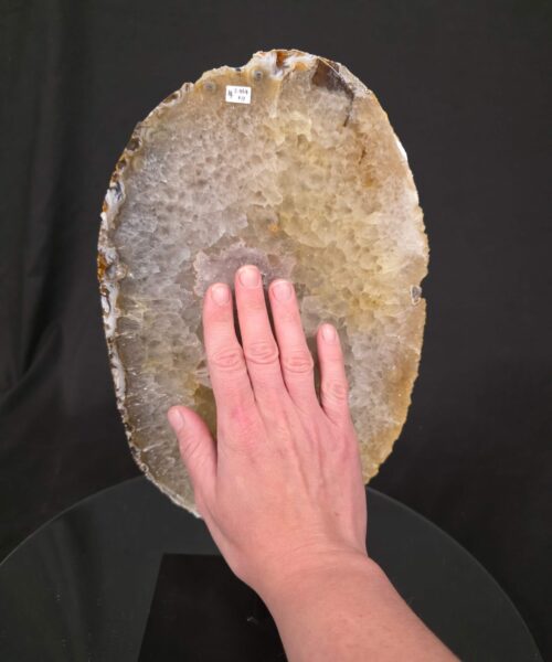 Large Premium Agate Natural Slice on Stand 14 – 2.464g - H36xW19xD12cm - Image 7