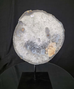 Large Premium Agate Natural Slice on Stand 15 – 2.704g - H32xW23xD12cm