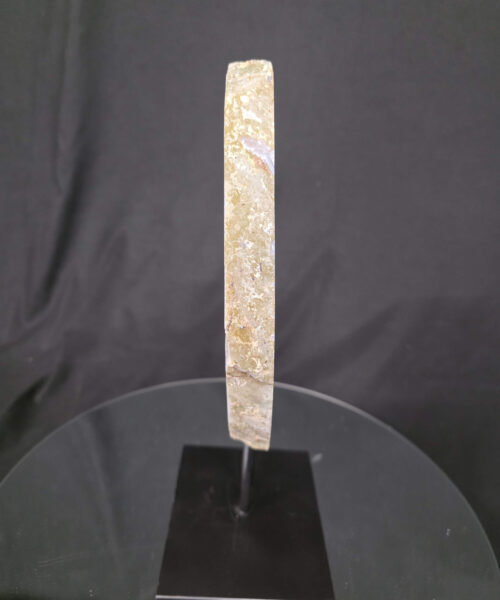 Alternative view of Large Premium Agate Natural Slice on Stand 15 – 2.704g - H32xW23xD12cm