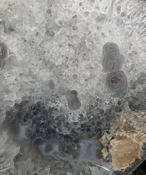 Large Premium Agate Natural Slice on Stand 15 – 2.704g - H32xW23xD12cm - Image 4