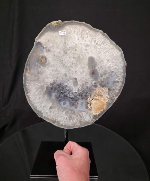 Large Premium Agate Natural Slice on Stand 15 – 2.704g - H32xW23xD12cm - Image 6