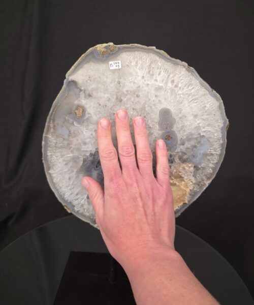 Large Premium Agate Natural Slice on Stand 15 – 2.704g - H32xW23xD12cm - Image 7