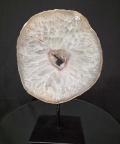 Large Premium Agate Natural Slice on Stand 2 – 2.978g - H34xW23xD12cm
