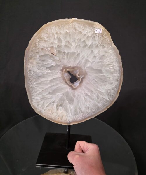 Large Premium Agate Natural Slice on Stand 2 – 2.978g - H34xW23xD12cm - Image 5