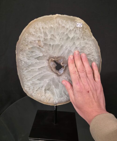 Large Premium Agate Natural Slice on Stand 2 – 2.978g - H34xW23xD12cm - Image 6