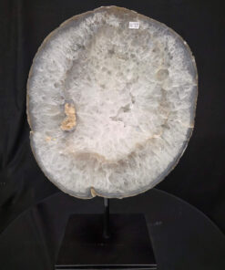 Large Premium Agate Natural Slice on Stand 22 – 3.626g - H36xW25xD12cm