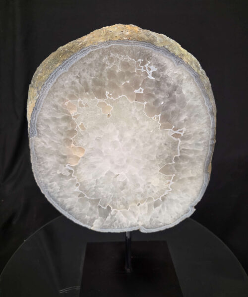 Large Premium Agate Natural Slice on Stand 22 – 3.626g - H36xW25xD12cm - Image 3