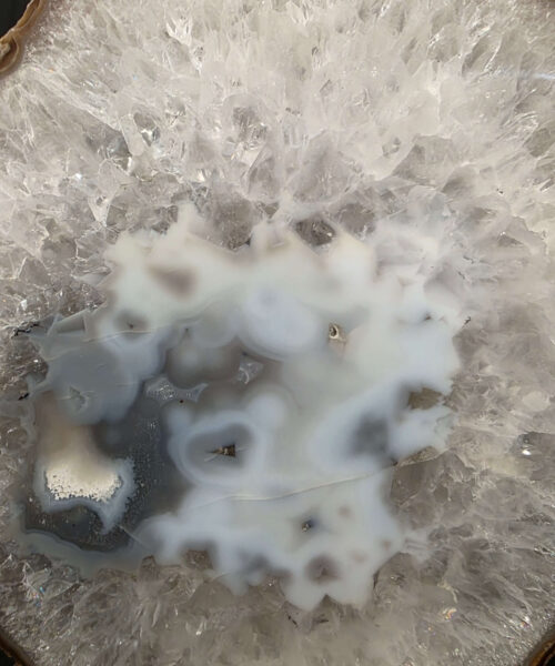 Large Premium Agate Natural Slice on Stand 24 – 4.193g - H40.5xW25.5xD12cm - Image 4