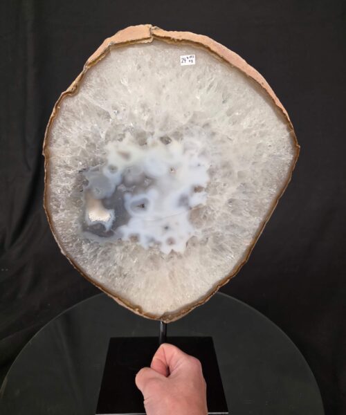 Large Premium Agate Natural Slice on Stand 24 – 4.193g - H40.5xW25.5xD12cm - Image 6