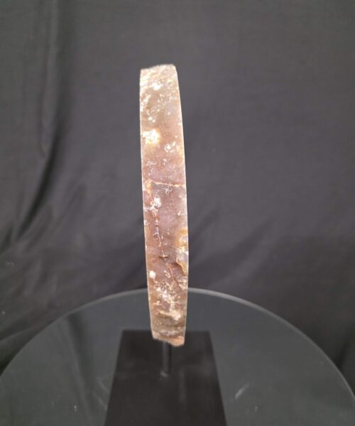 Alternative view of Large Premium Agate Natural Slice on Stand 25 – 3.201g - H32.5xW24xD12cm