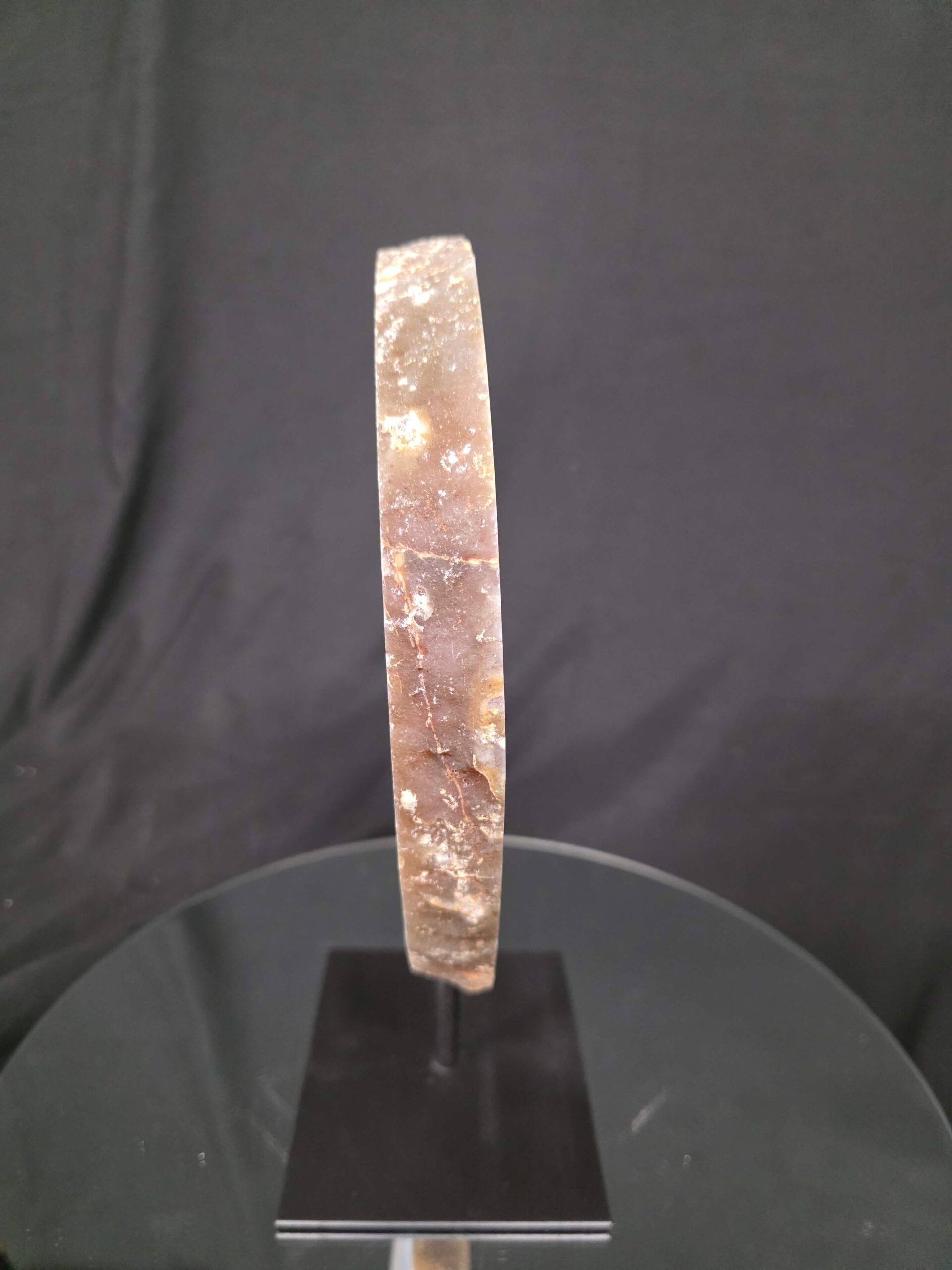 Large Premium Agate Natural Slice on Stand 25 – 3.201g - H32.5xW24xD12cm - Image 2