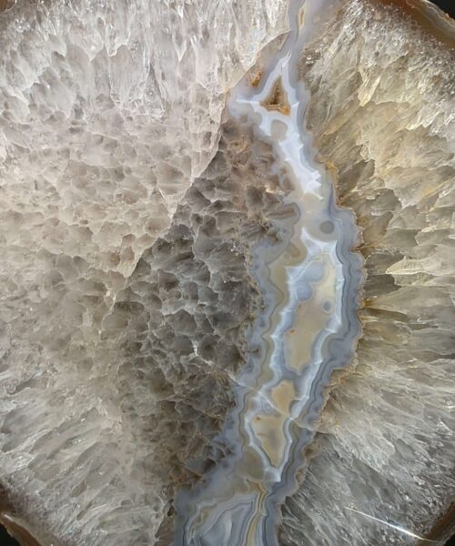 Large Premium Agate Natural Slice on Stand 25 – 3.201g - H32.5xW24xD12cm - Image 4
