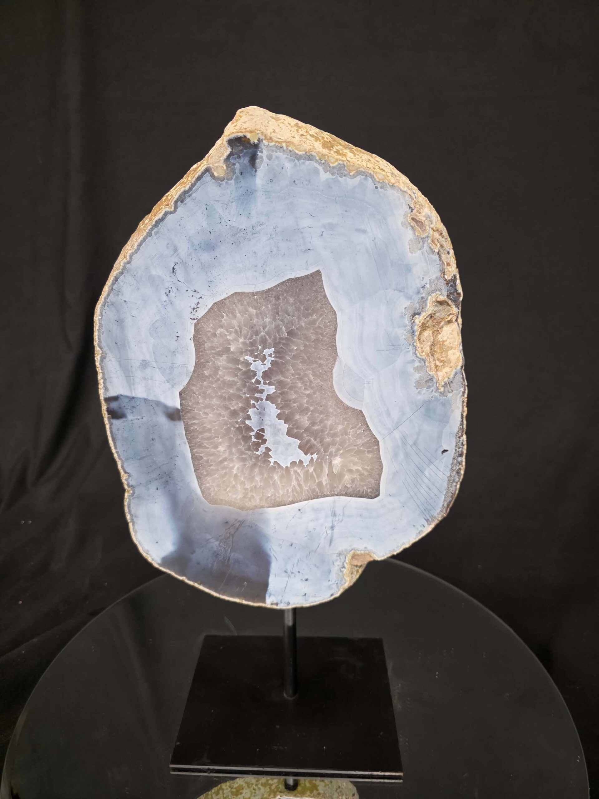 Large Premium Agate Natural Slice on Stand 26 – 3.214g - H39xW21xD12cm - Image 3