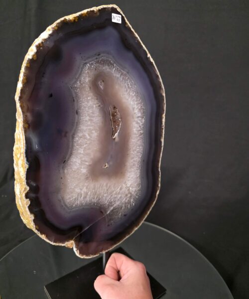 Large Premium Agate Natural Slice on Stand 26 – 3.214g - H39xW21xD12cm - Image 6