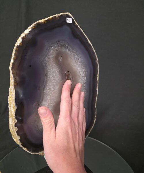 Large Premium Agate Natural Slice on Stand 26 – 3.214g - H39xW21xD12cm - Image 7