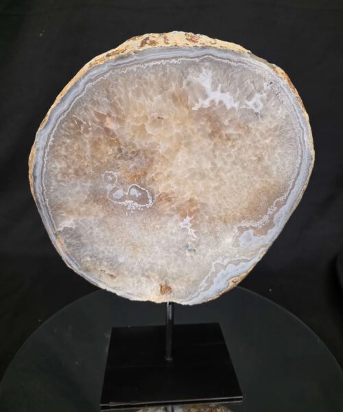 Large Premium Agate Natural Slice on Stand 27 – 3.601g - H35.5xW28.5xD12cm - Image 3