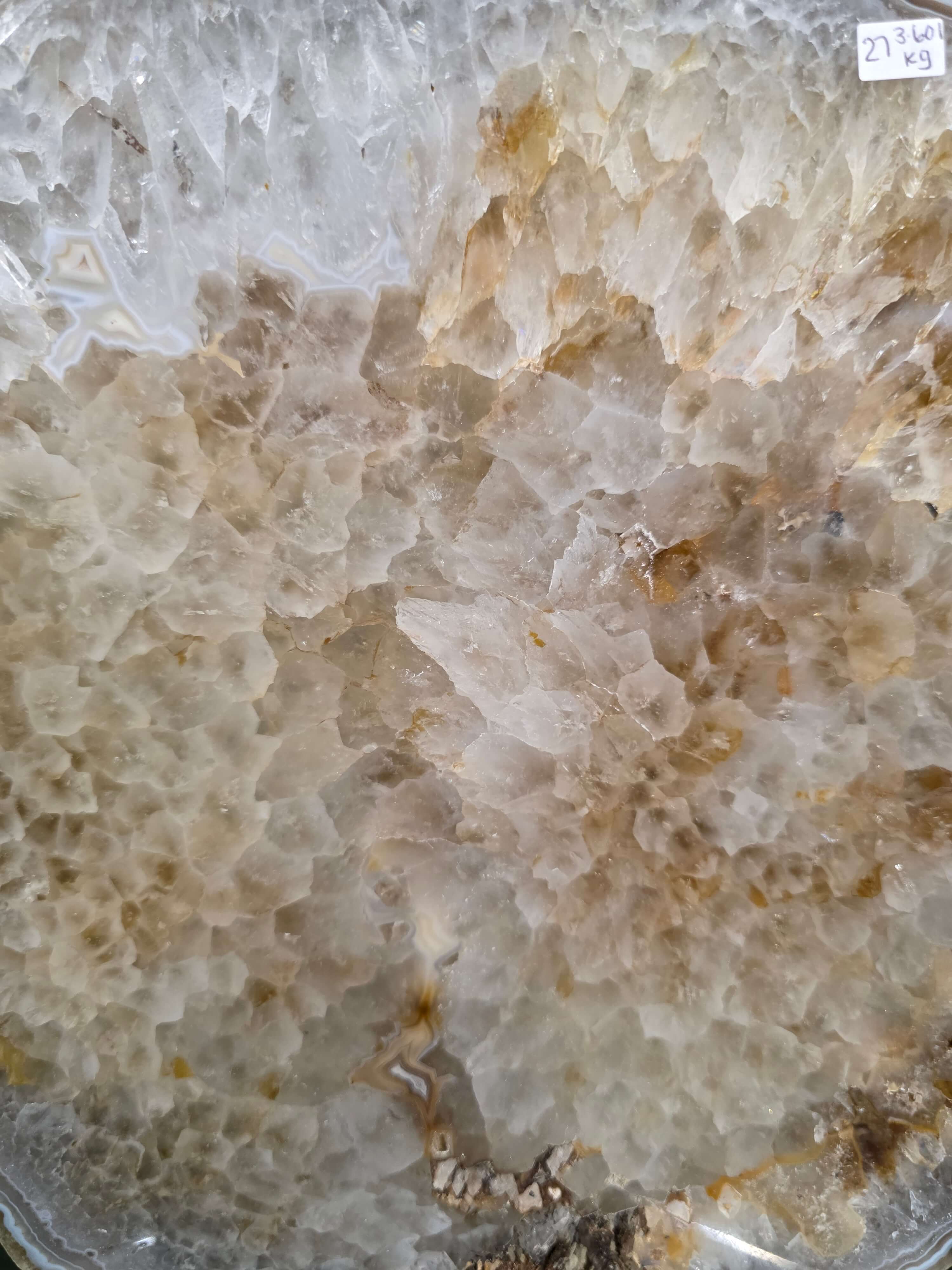 Large Premium Agate Natural Slice on Stand 27 – 3.601g - H35.5xW28.5xD12cm - Image 4