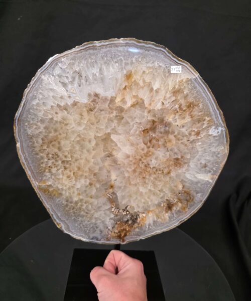 Large Premium Agate Natural Slice on Stand 27 – 3.601g - H35.5xW28.5xD12cm - Image 6