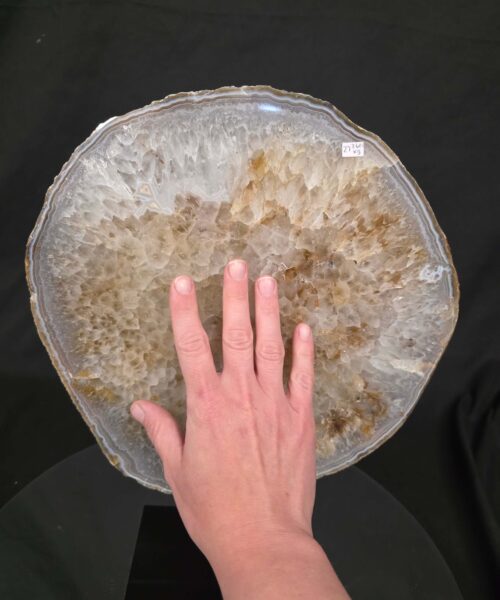 Large Premium Agate Natural Slice on Stand 27 – 3.601g - H35.5xW28.5xD12cm - Image 7