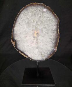 Large Premium Agate Natural Slice on Stand 28 – 2.811g - H33.5xW20.5xD12cm