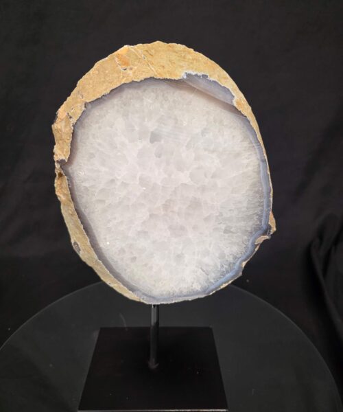 Large Premium Agate Natural Slice on Stand 28 – 2.811g - H33.5xW20.5xD12cm - Image 3