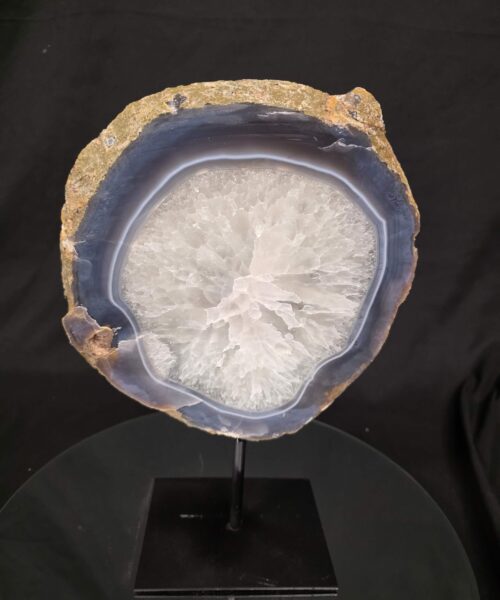 Large Premium Agate Natural Slice on Stand 29 – 3.081g - H35xW24xD12cm - Image 8