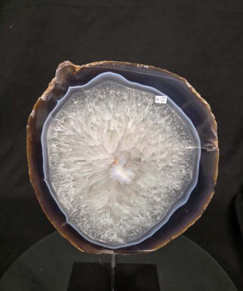 Large Premium Agate Natural Slice on Stand 29 – 3.081g - H35xW24xD12cm - Image 6