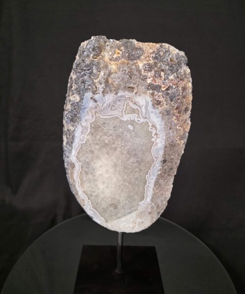 Large Premium Agate Natural Slice on Stand 3 – 2.813g - H39xW19xD12cm - Image 3