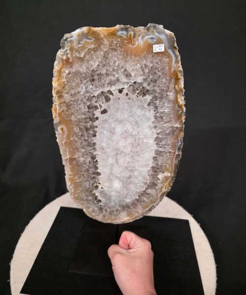 Large Premium Agate Natural Slice on Stand 3 – 2.813g - H39xW19xD12cm - Image 5