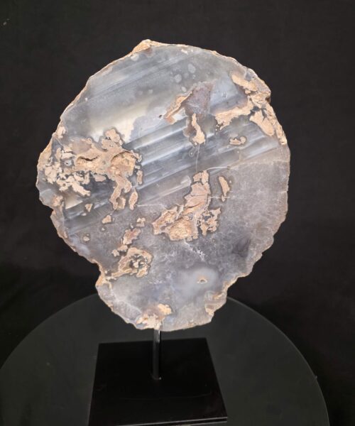 Large Premium Agate Natural Slice on Stand 30 – 3.091g - H37xW22xD12cm - Image 3