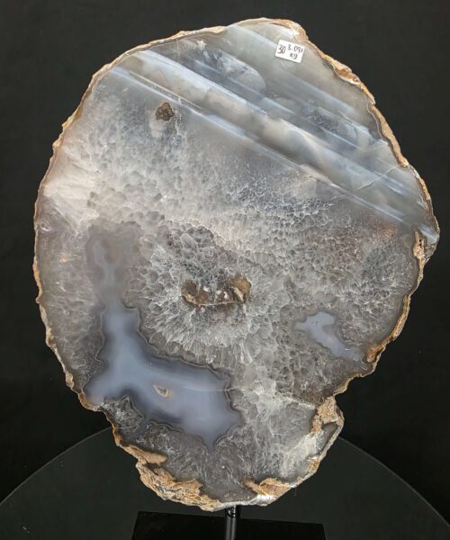Large Premium Agate Natural Slice on Stand 30 – 3.091g - H37xW22xD12cm - Image 5