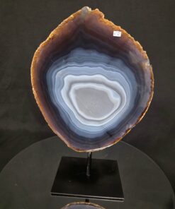 Large Premium Agate Natural Slice on Stand 31 – 2.455g - H35xW33.5xD12cm