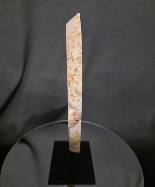Alternative view of Large Premium Agate Natural Slice on Stand 32 – 3.193g - H38xW24xD12cm