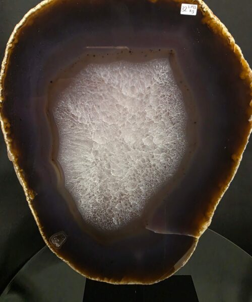Large Premium Agate Natural Slice on Stand 32 – 3.193g - H38xW24xD12cm - Image 5