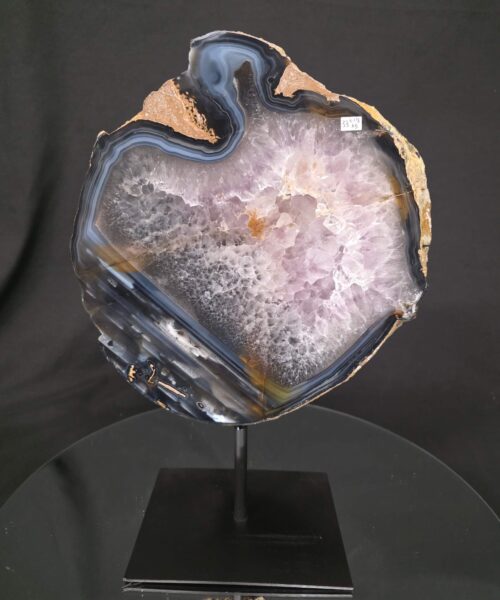 Large Premium Agate Natural Slice on Stand 33 – 3.178g - H34xW24xD12cm - Image 9