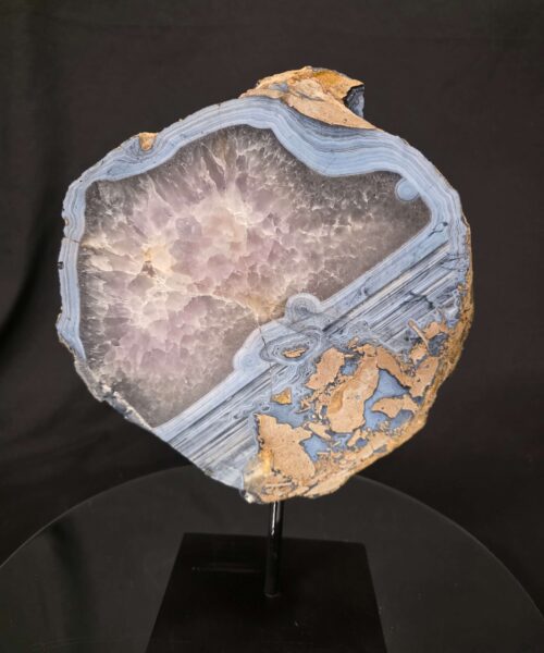 Large Premium Agate Natural Slice on Stand 33 – 3.178g - H34xW24xD12cm - Image 3