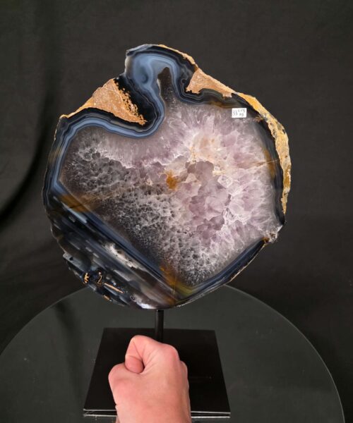Large Premium Agate Natural Slice on Stand 33 – 3.178g - H34xW24xD12cm - Image 4