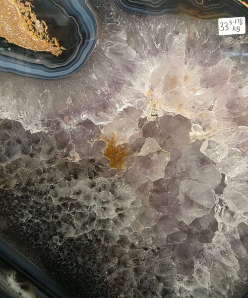 Large Premium Agate Natural Slice on Stand 33 – 3.178g - H34xW24xD12cm - Image 6