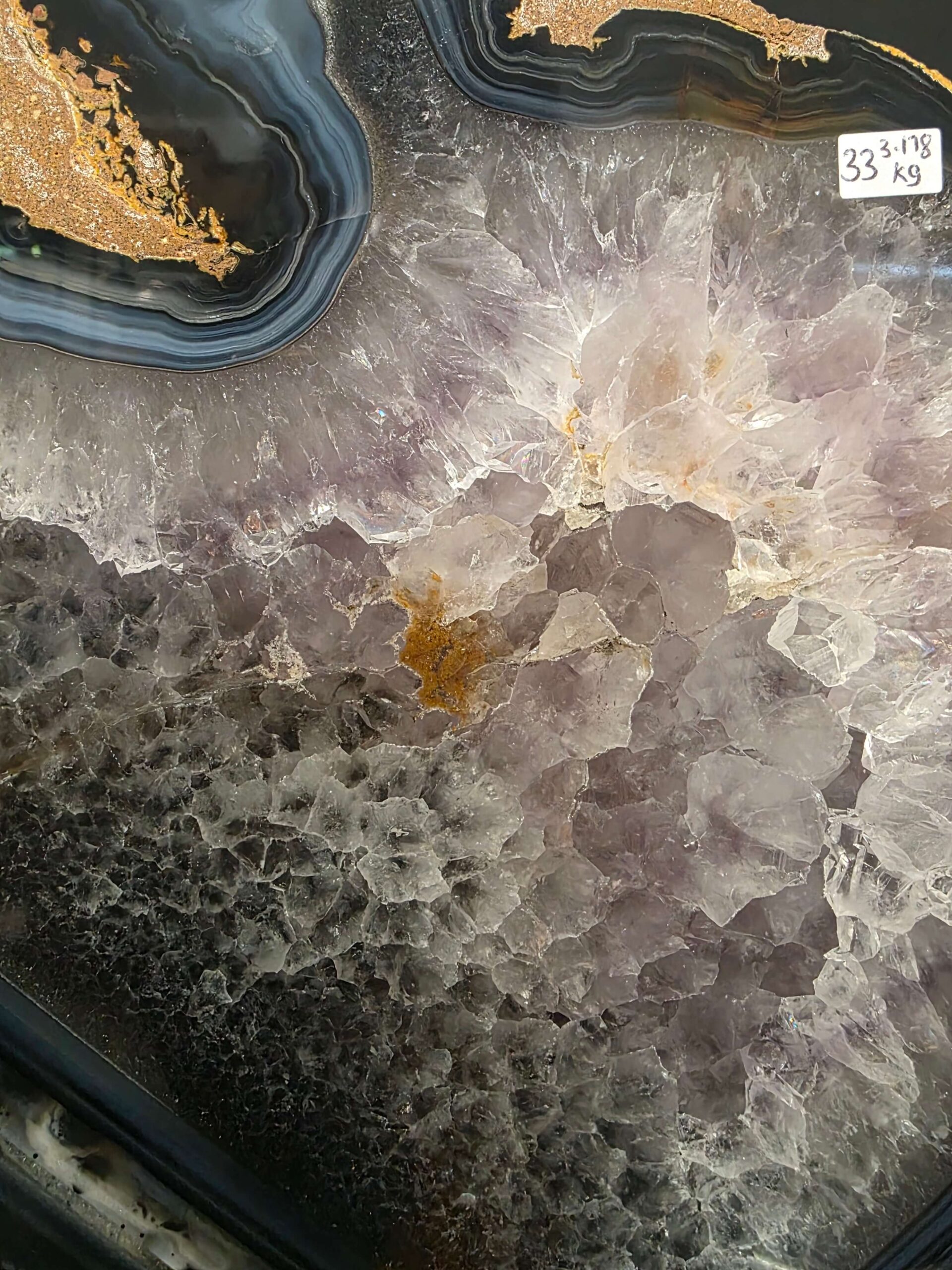 Large Premium Agate Natural Slice on Stand 33 – 3.178g - H34xW24xD12cm - Image 6