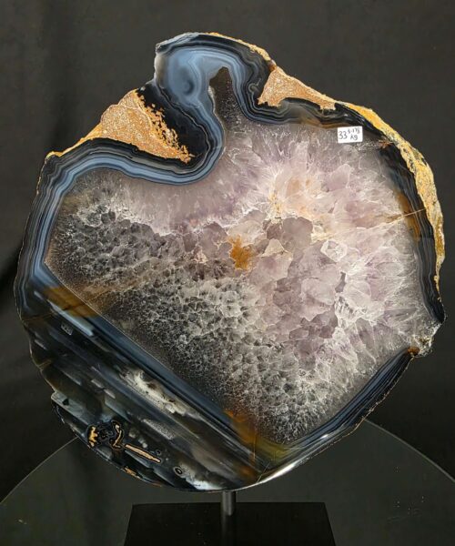 Large Premium Agate Natural Slice on Stand 33 – 3.178g - H34xW24xD12cm - Image 7