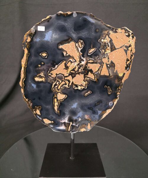 Large Premium Agate Natural Slice on Stand 34 – 2.891g - H34.5xW24xD12cm - Image 9