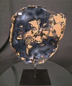 Large Premium Agate Natural Slice on Stand 34 – 2.891g - H34.5xW24xD12cm