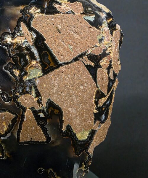 Large Premium Agate Natural Slice on Stand 34 – 2.891g - H34.5xW24xD12cm - Image 6