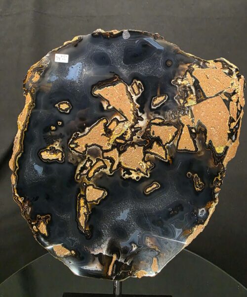 Large Premium Agate Natural Slice on Stand 34 – 2.891g - H34.5xW24xD12cm - Image 7