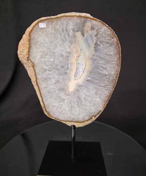 Large Premium Agate Natural Slice on Stand 35 – 2.944g - H34xW23xD12cm - Image 9